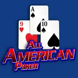 All American Poker online game logo by RTG (Reel Time Gaming) on hugocasino.net.pl