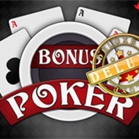Bonus Poker Deluxe - 3 Hands slot logo by RTG (Reel Time Gaming) at Hugo Casino