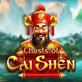 Chests of Cai Shen game by Pragmatic Play – logo hosted on Hugo Casino