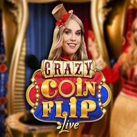 Live Casino logo of Crazy Coin Flip from Evolution at Hugo Casino