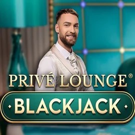 Privé Lounge Blackjack online game logo by Pragmatic Play on hugocasino.net.pl
